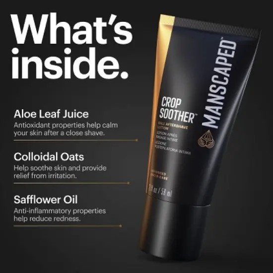 MANSCAPED Crop Soother Groin Grooming Soothing Relief Aftershave Lotion - 2 fl oz image {6}