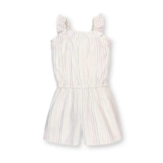 Hope & Henry Girls' Ruffle Pull On Romper, Toddler image {11}