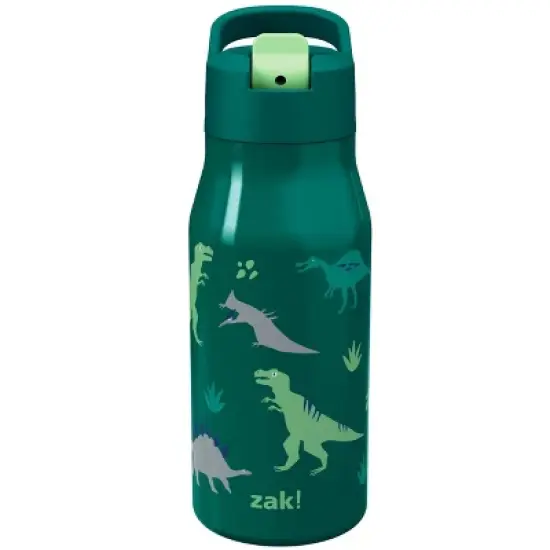 Zak Designs 14 fl oz Double Walled Stainless Steel Tranquility Insulated Straw Bottle image {9}