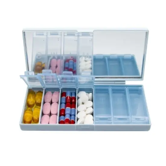 Equadose Mirrored Travel Pill Case image {13}