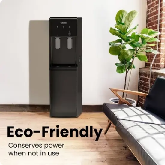 Iceman Ice Maker and Water Dispenser, Bottom-Loading for 1-5 Gallon Bottles - Black image {5}