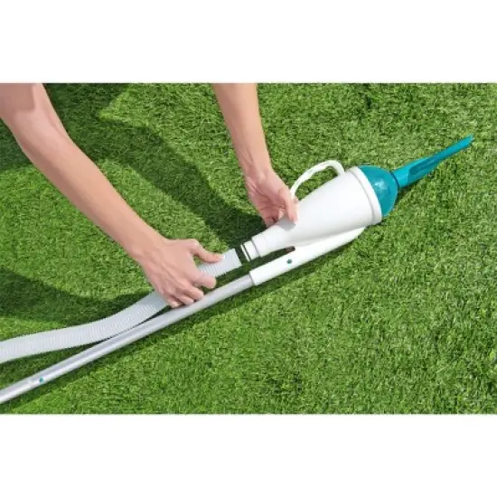 Bestway Flowclear AquaCrawl 88" Pool Vacuum for 15' Above Ground Pools with Removable Debris Bag, Suction Nozzle, Skimmer Head, and Adapters, 2 Pack image {4}