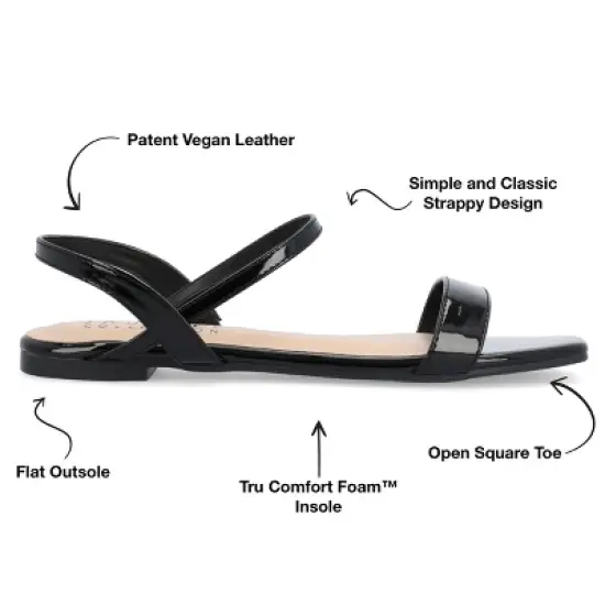 Journee Collection Womens Karren Tru Comfort Foam Pull On Sling Back Flat Sandals image {7}