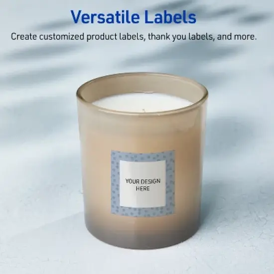 Avery Square Labels, Polka Dots Design, 3" x 3", 60ct image {5}