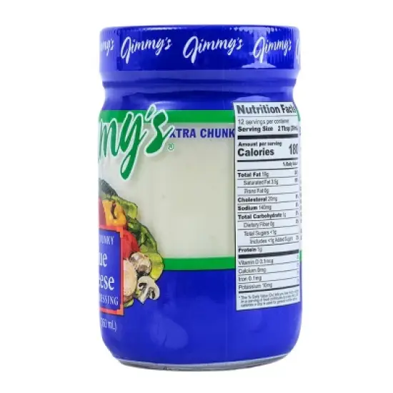Jimmy's Extra Chunky Blue Cheese Dressing - 12 fl oz image {1}