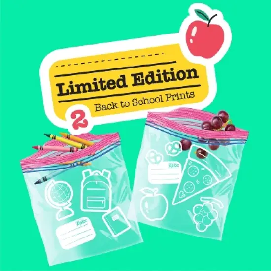 Ziploc Gallon Food Storage Bags - 38 ct - Target Exclusive Back to School Designs image {3}