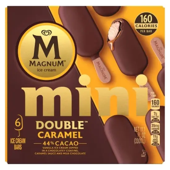 Magnum Mini Ice Cream Bars Double Caramel - 11.1 fl oz/6ct image {6}