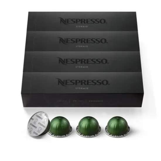 Nespresso Vertuo Stormio Coffee Capsules Dark Roast - 40ct image {7}