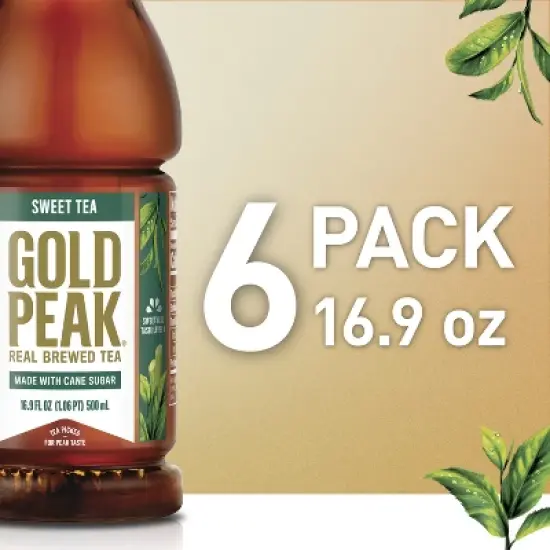 Gold Peak Sweet Tea Bottles - 6pk/16.9 fl oz image {5}