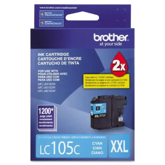 Brother LC105C Innobella Super High-Yield Ink Cyan image {1}