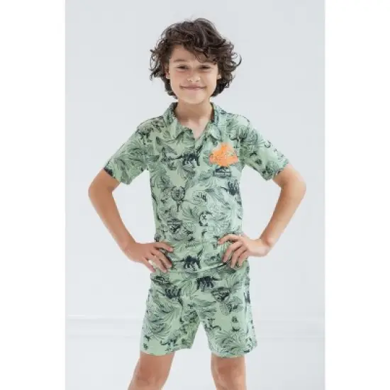 Jurassic Park T-Rex Polo Shirt and Shorts Toddler to Big Kid image {1}