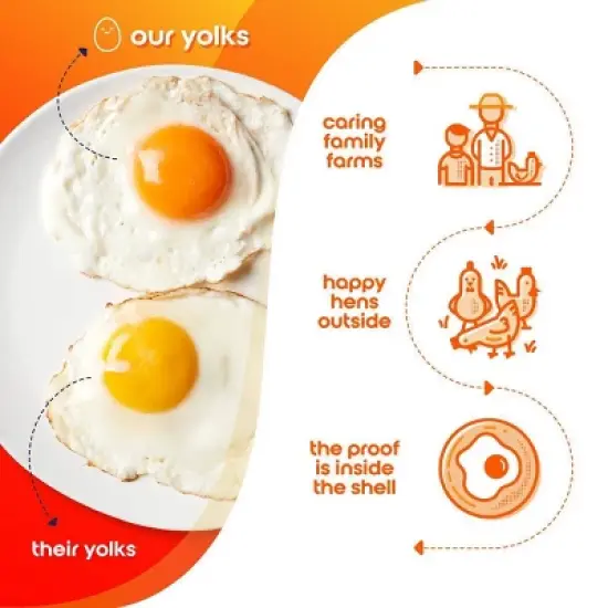 Happy Egg Co. Large Brown Grade A Free Range Eggs - 12ct image {4}