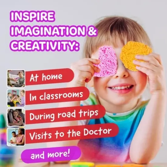 Infinite Curiosity Monkey Foam from Monkey Noodle 5 Giant Blocks - Squishy Sensory Toys for Kids image {3}