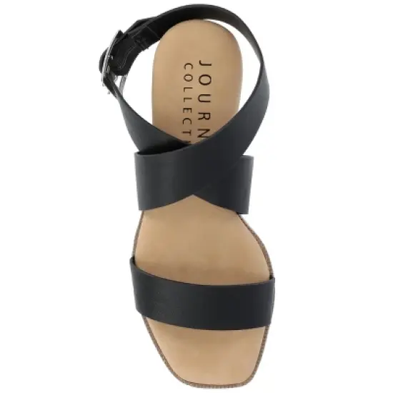 Journee Collection Womens Havalee Tru Comfort Foam Buckle Platform Sandals image {3}