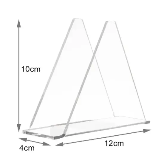 YX014-1 Acrylic Triangular Table Paper Towel Organizer (Transparent) image {1}