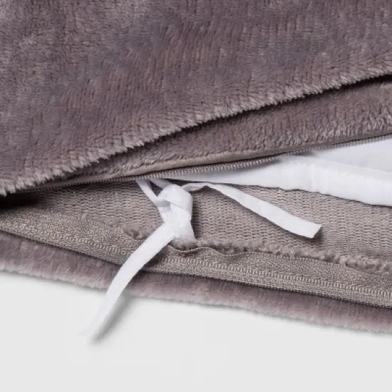 55"x80" Microplush Weighted Blanket with Removable Cover - Threshold&trade; image {1}