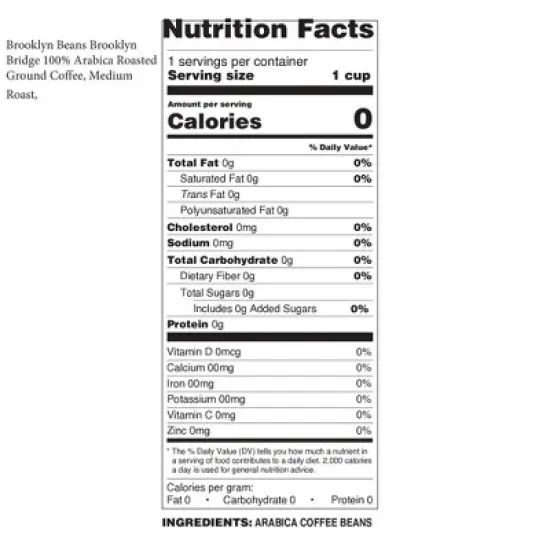 Brooklyn Beans Brooklyn Bridge, Medium Roast, 6 pack  (72 ounces total) image {2}