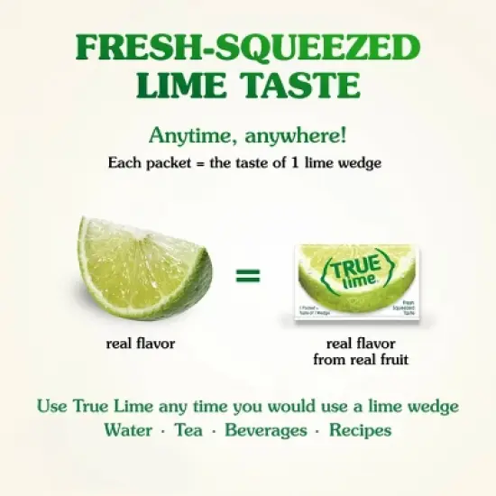 True Lime crystalized lime Flavored Water - 32pk/0.9oz Cans image {1}