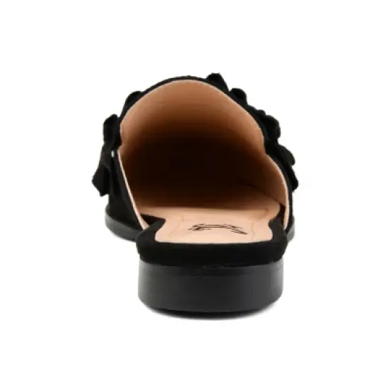 Journee Collection Womens Kessie Slip On Pointed Toe Mules Flats image {2}