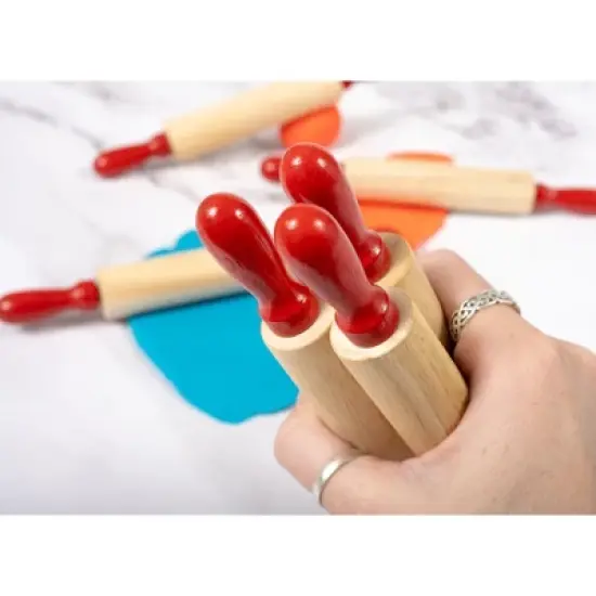 READY 2 LEARN&trade; Mini Wooden Rolling Pins - Set of 6 image {7}