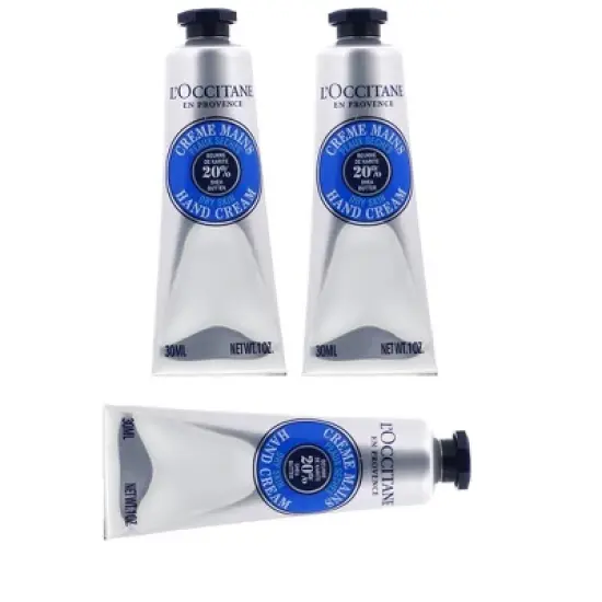 L'Occitane Shea Butter Hand Cream, Deep Moisture, Rich Shea Infusion, Soothing & Softening Pack of 3, 1 oz image {3}