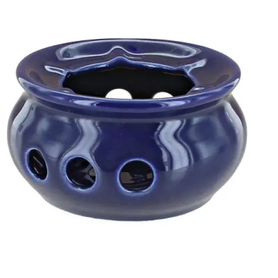Blue Rose Polish Pottery Cobalt Mug Warmer image {1}