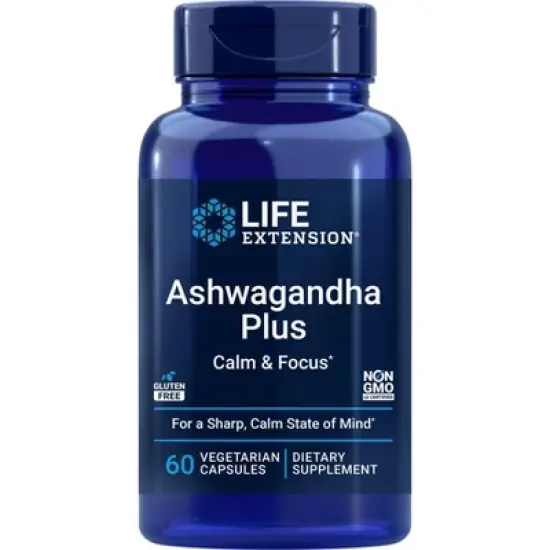 Ashwagandha Plus Calm & Focus by Life Extension  -  60 VegCap image {2}