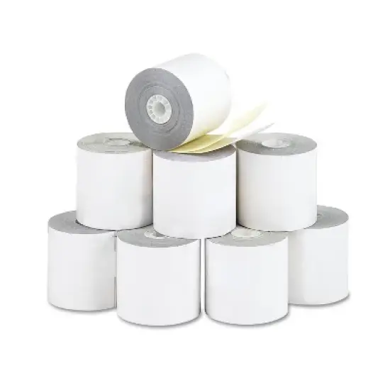 PM Company Paper Rolls Credit Verification 2 1/4" x 70 ft White/Canary 10/Pack 09325 image {1}