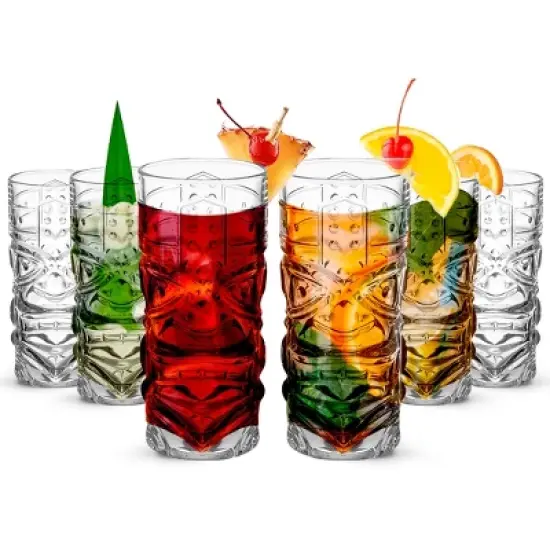 LEMONSODA Clear Tiki Glasses- 15oz image {6}