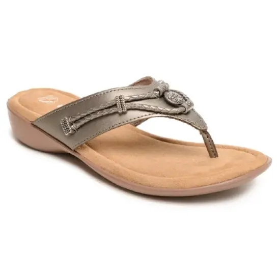 Minnetonka Women's  Silverthorne 360 Thong Sandals image {12}