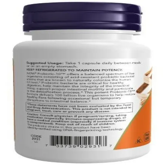 Probiotic-10 100 Billion by Now Foods  -  30 VegCap image {2}