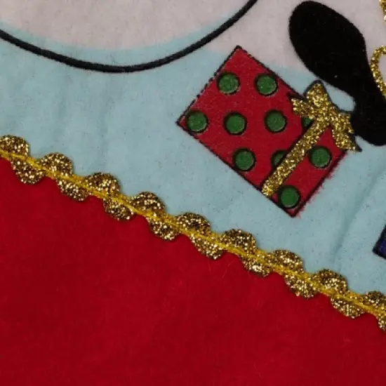 Northlight Santa and Snowman Christmas Stocking  - 19" - Red and White image {2}