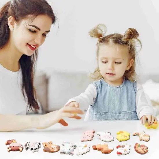 Joyfy 12 Pcs Farm Animal Magnets for Fridge Cute Refrigerator Magnet for Kids Toddler Funny Magnetic Toys Party Favor Birthday Gifts Classroom prize image {2}