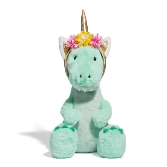 FAO Schwarz  12" Sparklers T-Rex with Removable Fantasy Headband Toy Plush image {2}
