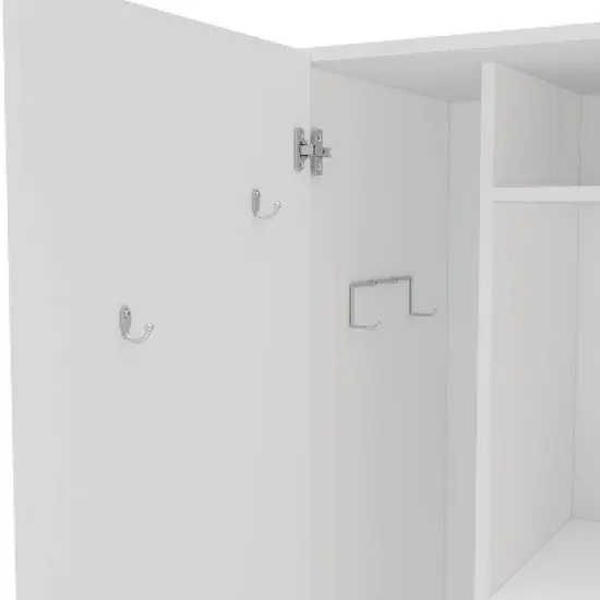 Santa Fe 2 Door Storage Cabinet White - Polifurniture image {2}