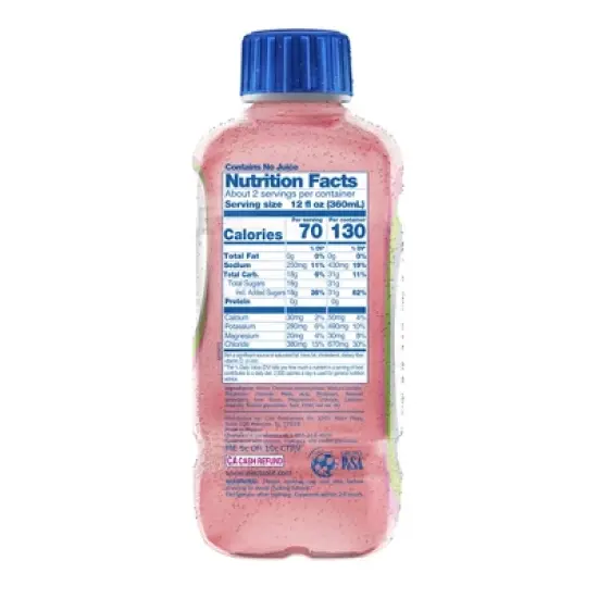 Electrolit Strawberry Kiwi Electrolyte Hydration Beverage - 21 fl oz Bottle image {1}