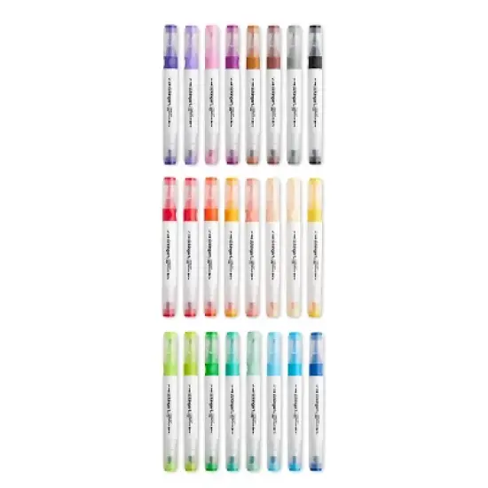 KINGART Twin-Tip&reg; Watercolor Pens 24 Colors image {3}