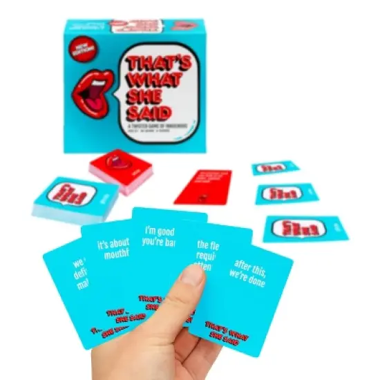 Moose Games That's What She Said Game 2nd Edition: Social Skills Party Board for Four+ Players 20-60 Minutes image {1}