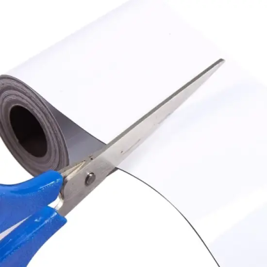 Juvale White Magnetic Tape Roll, Rewritable Dry Erase Whiteboard, 3 in x 10 ft image {1}