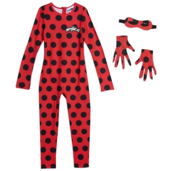 Miraculous Ladybug Full Body Long Sleeve Jumpsuit Red  image {1}