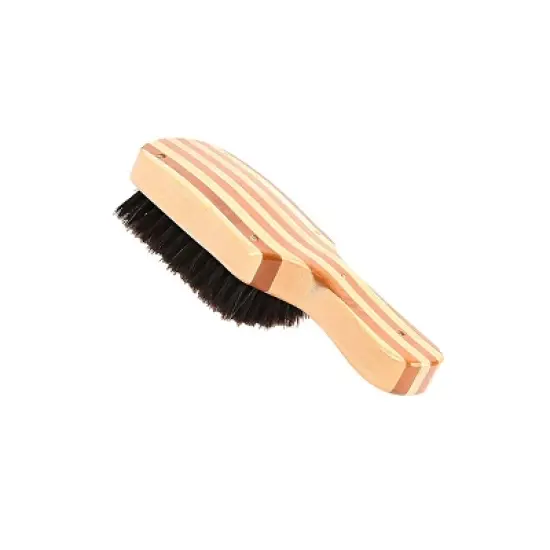 Bass Brushes Men's Hair Brush Wave Brush with 100% Pure Premium Natural Boar Bristle SOFT  Pure Bamboo Handle Classic Club/Wave Style image {3}