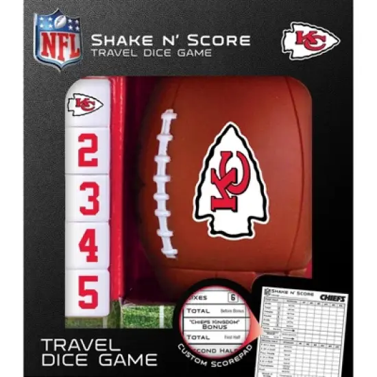 MasterPieces Officially Licsenced NFL Kansas City Chiefs Shake N' Score Dice Game for Age 6 and Up image {1}