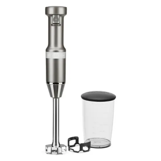 KitchenAid Corded 3-Speed Hand Blender Contour Silver: Immersion Handheld Blender, Dishwasher-Safe, 180W image {1}