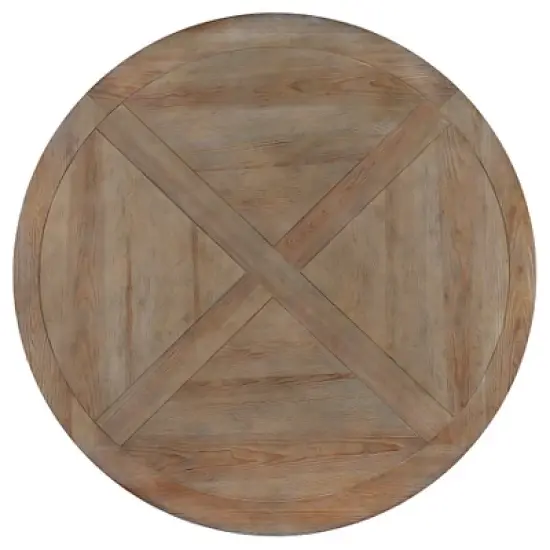 Sierra Round Dining Table Wood Brown - Inspire Q image {2}