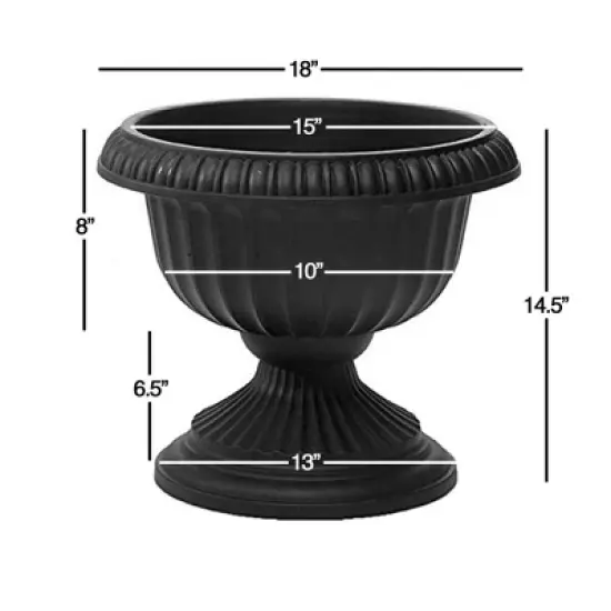 Novelty Grecian Plastic Indoor/Outdoor Urn Planter image {3}