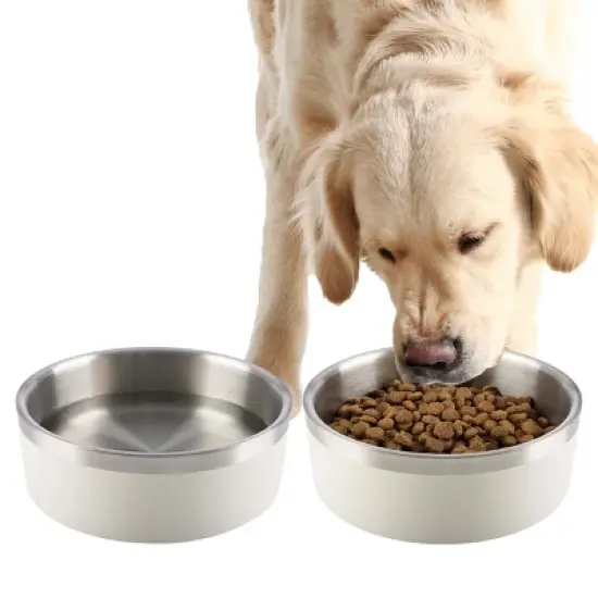 Set of 2 Dog Bowls 64oz Food and Water Bowls for Medium to Large Dogs Cats image {8}