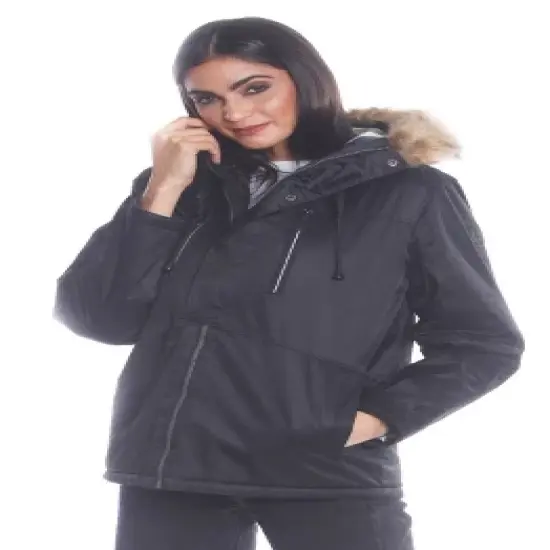 Members Only Women's Snorkel Solid Oversized Jacket image {4}