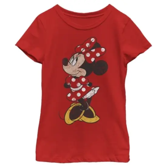 Girl's Disney Minnie Distressed T-Shirt image {4}