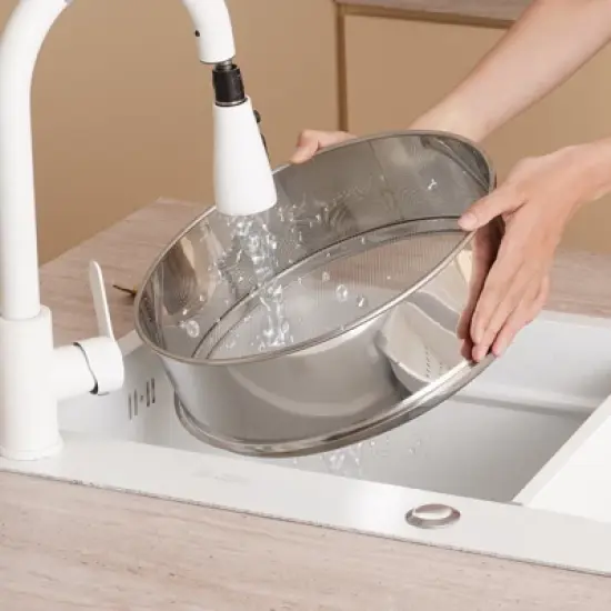 VEVOR Automatic Electric Vibrating Sieve, Stainless Steel Sifter Shaker Machine with 30+50 Mesh, 45W Automatic Powder Sifter Machine Countertop image {1}