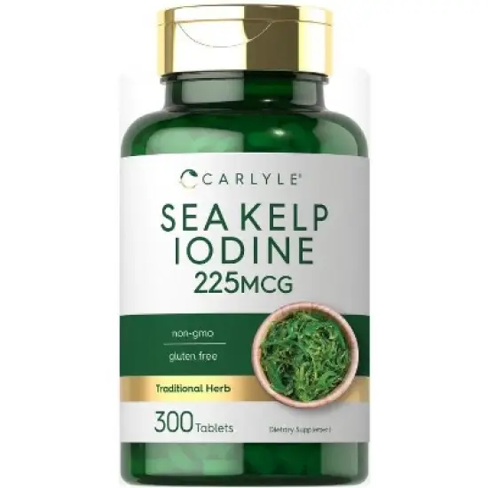 Carlyle Sea Kelp Iodine 225mcg | 300 Tablets image {2}